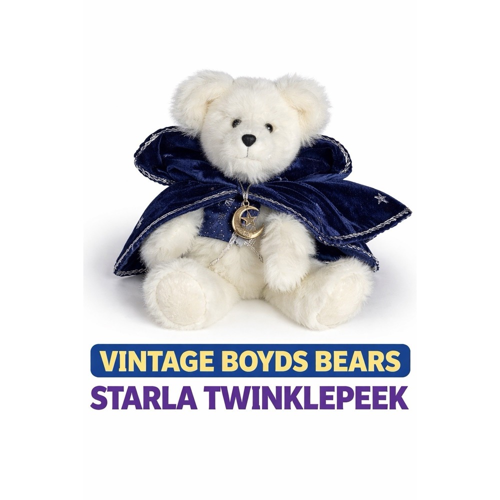 Vintage Boyds Bears Starla Twinklepeek Head Bean Collection Plush Bear 18"